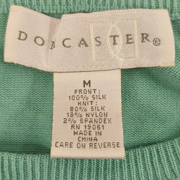 Doncaster Silk/Knit Sweater Vest, Size Medium - Picture 3 of 6